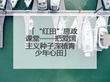 “红田”思政课堂——把爱国主义种子深植青少年心田