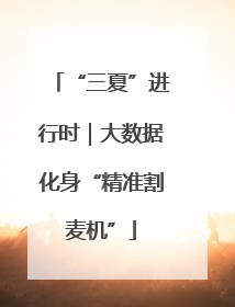 “三夏”进行时｜大数据化身“精准割麦机”