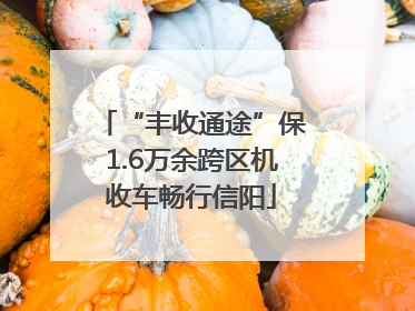 “丰收通途”保1.6万余跨区机收车畅行信阳