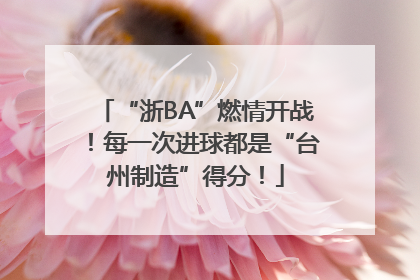 “浙BA”燃情开战！每一次进球都是“台州制造”得分！