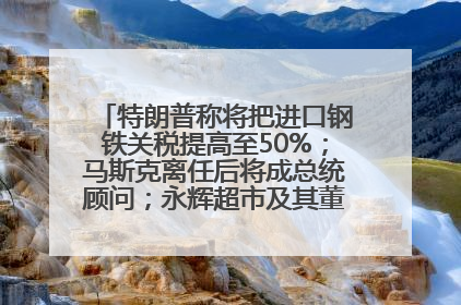 特朗普称将把进口钢铁关税提高至50%；马斯克离任后将成总统顾问；永辉超市及其董事长，被限制高消费；比亚迪回应“汽车圈恒大”丨每经早参