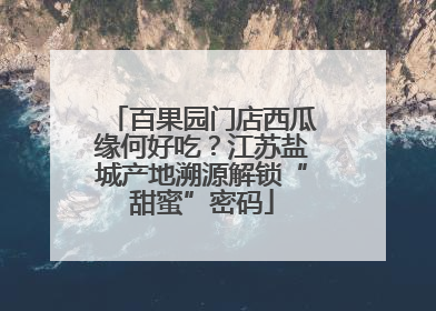 百果园门店西瓜缘何好吃？江苏盐城产地溯源解锁“甜蜜”密码