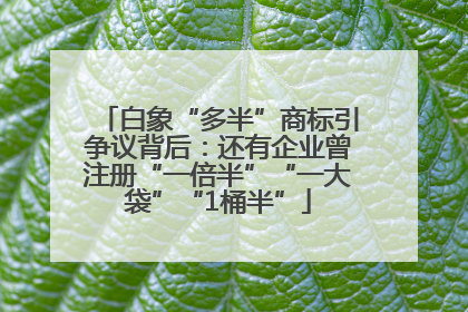 白象“多半”商标引争议背后：还有企业曾注册“一倍半”“一大袋”“1桶半”