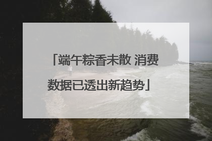 端午粽香未散 消费数据已透出新趋势