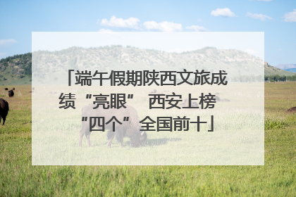 端午假期陕西文旅成绩“亮眼” 西安上榜“四个”全国前十