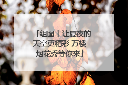组图丨让夏夜的天空更精彩 万楼烟花秀等你来