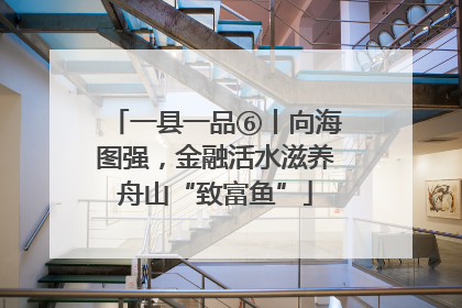 一县一品⑥丨向海图强，金融活水滋养舟山“致富鱼”
