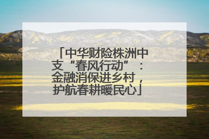 中华财险株洲中支“春风行动”：金融消保进乡村，护航春耕暖民心