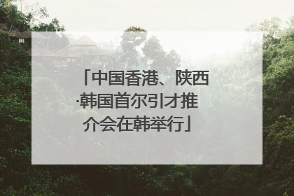 中国香港、陕西·韩国首尔引才推介会在韩举行