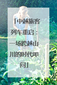 中越旅客列车重启：一场跨越山川的时代叩问