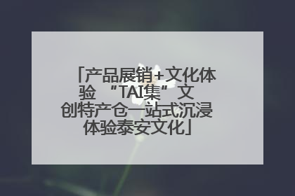 产品展销+文化体验 “TAI集”文创特产仓一站式沉浸体验泰安文化