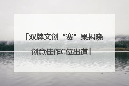 双牌文创“赛”果揭晓 创意佳作C位出道
