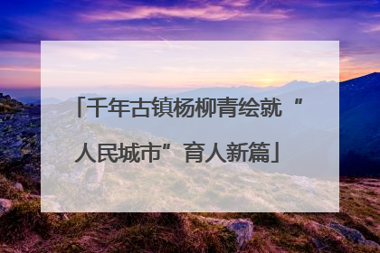 千年古镇杨柳青绘就“人民城市”育人新篇