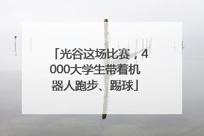 光谷这场比赛，4000大学生带着机器人跑步、踢球