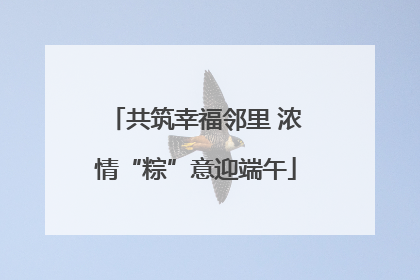 共筑幸福邻里 浓情“粽”意迎端午