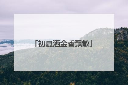 初夏洒金香飘散