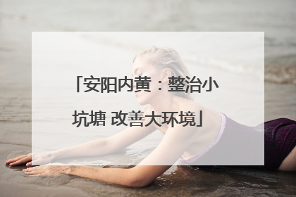 安阳内黄：整治小坑塘 改善大环境