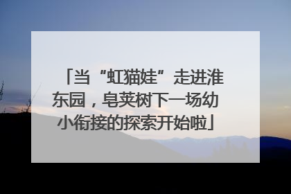 当“虹猫娃”走进淮东园，皂荚树下一场幼小衔接的探索开始啦
