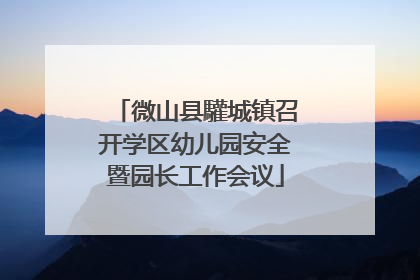 微山县驩城镇召开学区幼儿园安全暨园长工作会议