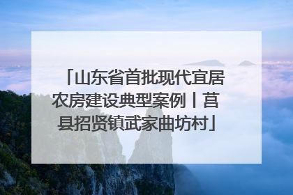 山东省首批现代宜居农房建设典型案例丨莒县招贤镇武家曲坊村