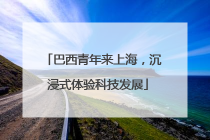 巴西青年来上海，沉浸式体验科技发展