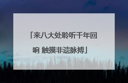 来八大处聆听千年回响 触摸非遗脉搏