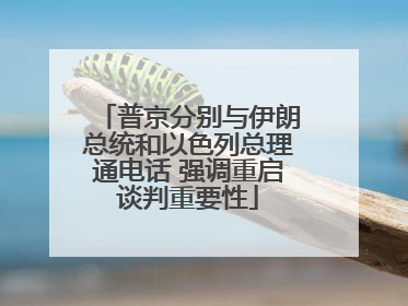 普京分别与伊朗总统和以色列总理通电话 强调重启谈判重要性