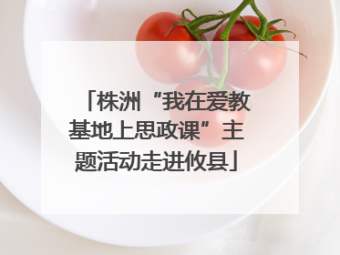 株洲“我在爱教基地上思政课”主题活动走进攸县