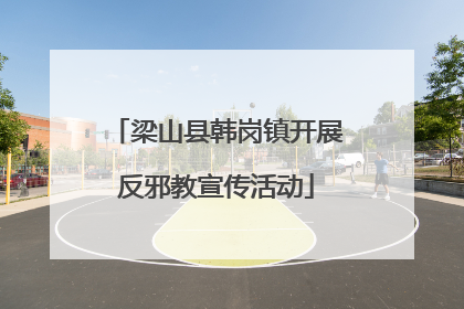 梁山县韩岗镇开展反邪教宣传活动
