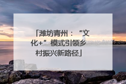 潍坊青州：“文化+”模式引领乡村振兴新路径