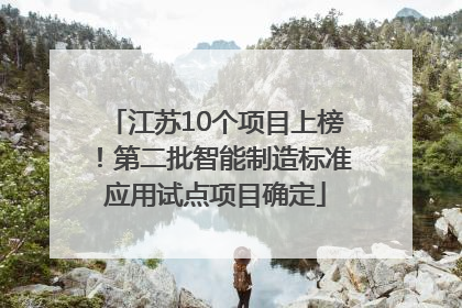 江苏10个项目上榜！第二批智能制造标准应用试点项目确定