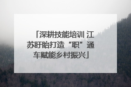 深耕技能培训 江苏盱眙打造“职”通车赋能乡村振兴