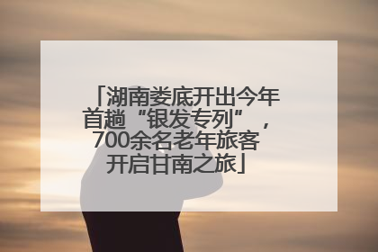 湖南娄底开出今年首趟“银发专列”，700余名老年旅客开启甘南之旅