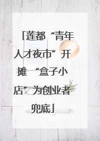 莲都“青年人才夜市”开摊 “盒子小店”为创业者兜底