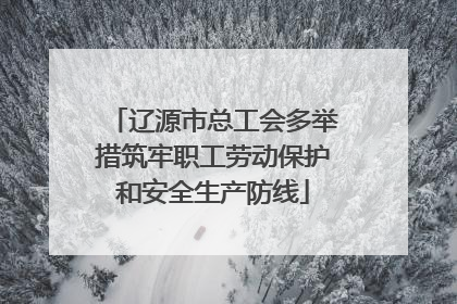 辽源市总工会多举措筑牢职工劳动保护和安全生产防线