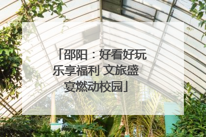 邵阳：好看好玩乐享福利 文旅盛宴燃动校园