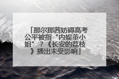 那尔那茜妨碍高考公平被指“内娱董小姐”？《长安的荔枝》播出未受影响