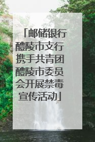 邮储银行醴陵市支行携手共青团醴陵市委员会开展禁毒宣传活动
