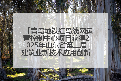青岛地铁红岛线网运营控制中心项目获得2025年山东省第三届建筑业新技术应用创新竞赛一等奖