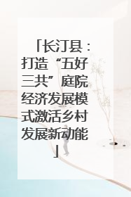 长汀县：打造“五好三共”庭院经济发展模式激活乡村发展新动能