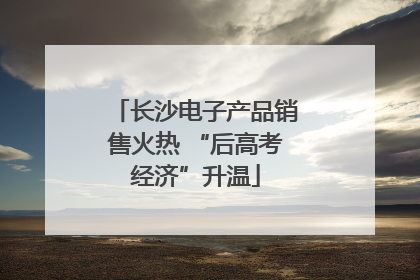 长沙电子产品销售火热 “后高考经济”升温