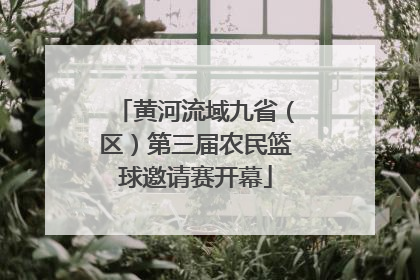 黄河流域九省（区）第三届农民篮球邀请赛开幕