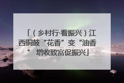 （乡村行·看振兴）江西铜鼓“花香”变“油香” 增收致富促振兴