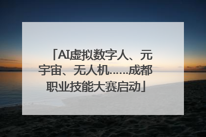 AI虚拟数字人、元宇宙、无人机……成都职业技能大赛启动